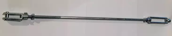 Vanttiruuvisarja m10oik/vas kierre 500mm Vanttiruuvi+haarukka+tanko+mutterit - Knott - 10568 - 1