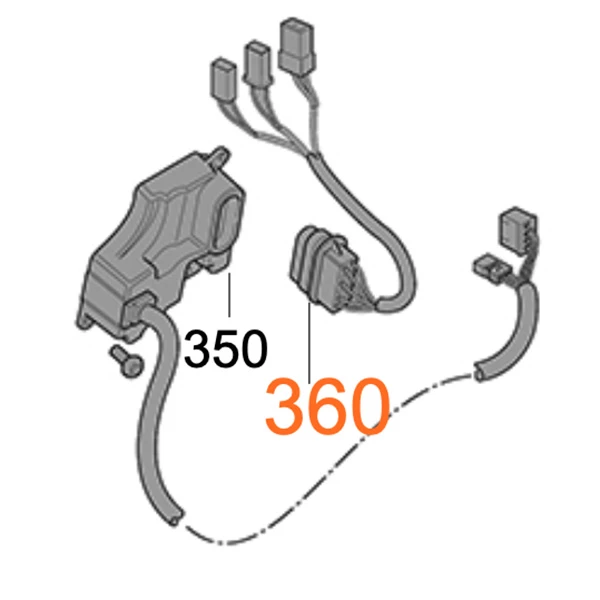 Cable harness control unit / burner - Combi-lämmittimien varaosat - 14118 - 1