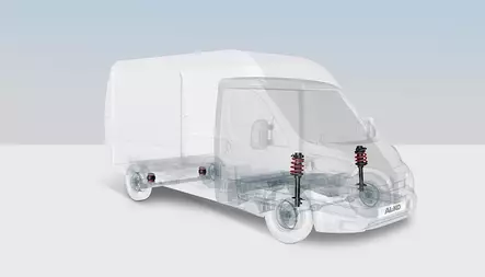 ACS AL-KO Joustintukipari Light malli AL-KO ACS Iskunvaimentaja Ducato x 250 - Ilmajousisarjat/iskunvaimentimet - 11739 - 2