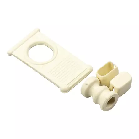 Rullaverhon alapidinsarja beige alapidin, seinäkiinnike ja päädyt - Ikkunat ja osat - 7349 - 2