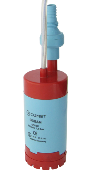 Comet uppopumppu Ocean 12 V, sis. takaiskuventtiili - Uppopumput - 23099 - 1