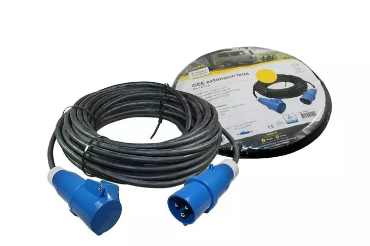 Liitäntäjohto 5m/3x2,5 mm², CEE/CEE Myyntipakkauksessa - Liitäntäjohdot, jatkojohdot - 16839 - 1