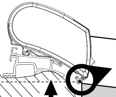 Thule kiinnityskisko Quickfit, kattomarkiisi 6300/6200/9200 - Markiisien seinät ja sarjat Thule - 7049 - 1