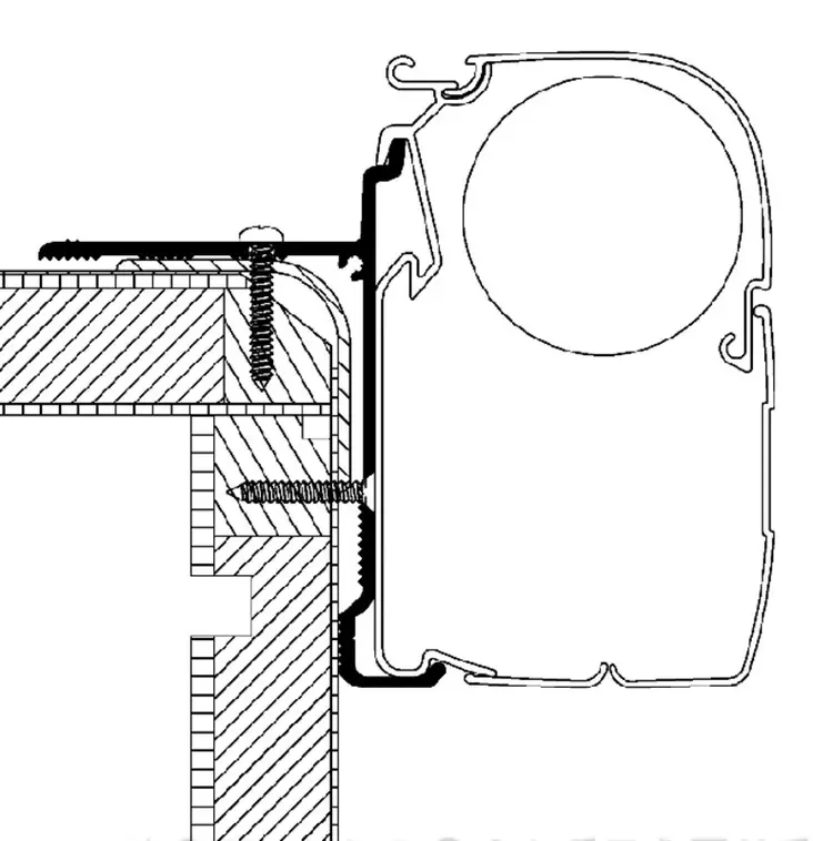 Thule kiinnityssarja Adria Coral - Seinämarkiisien kiinnityssarjat - 1029 - 1