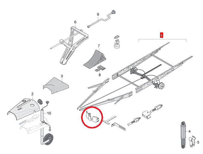 Vetopään 150/200 asennussarja Työntöjarrun asennussarja - AL-KO - 16579 - 1
