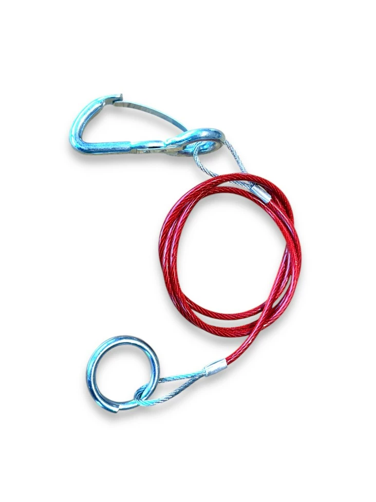 Turvavaijeri 1000mm haka/rengas Varmuusvaijeri 1000mm - Bpw/peitz/wap/indespension - 10609 - 1