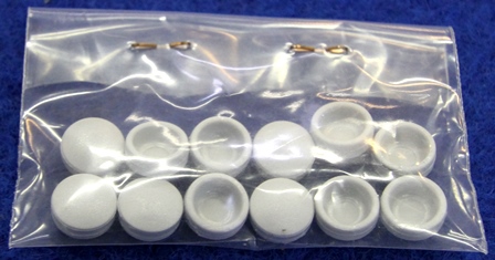 Peitenappisarja 12kpl, harmaa SP28409Z, 9104106209, 0100991-H - Ikkunat ja osat - 16883 - 2